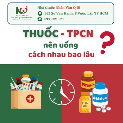 Picture for blog post THUỐC VÀ THỰC PHẨM CHỨC NĂNG NÊN UỐNG CÁCH NHAU BAO LÂU?