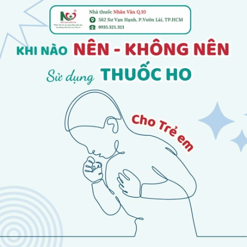 Picture for blog post KHI NÀO NÊN – KHÔNG NÊN SỬ DỤNG THUỐC HO CHO TRẺ EM?