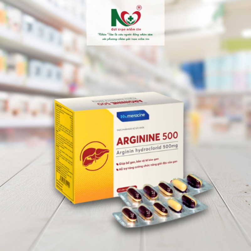 Picture of ARGININE 500 - Hỗ trợ giải độc, bảo vệ và tăng cường chức năng gan