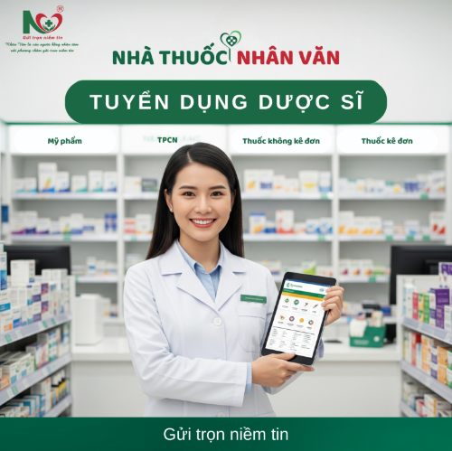 Picture for blog post 🔥 NHÀ THUỐC NHÂN VĂN TÌM KIẾM DƯỢC SĨ TÀI NĂNG: THU NHẬP ĐỘT PHÁ - PHÁT TRIỂN CHUYÊN SÂU 🔥 