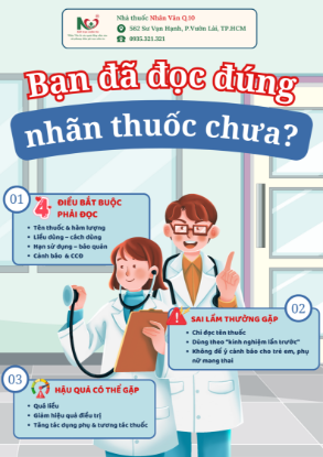 Picture for blog post BẠN ĐÃ ĐỌC ĐÚNG NHÃN THUỐC CHƯA?
