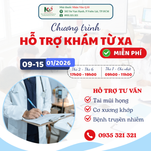 Picture for blog post CHƯƠNG TRÌNH KHÁM & TƯ VẤN SỨC KHỎE TỪ XA MIỄN PHÍ