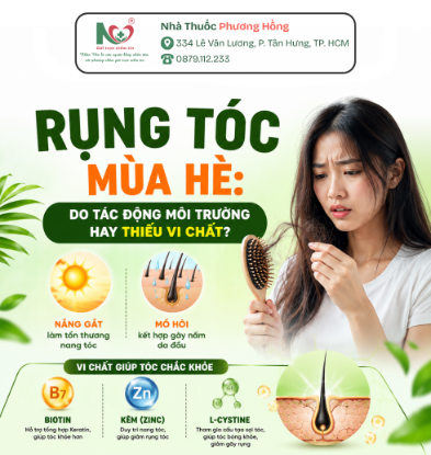 Picture for blog post RỤNG TÓC MÙA HÈ: DO TÁC ĐỘNG MÔI TRƯỜNG HAY THIẾU VI CHẤT?