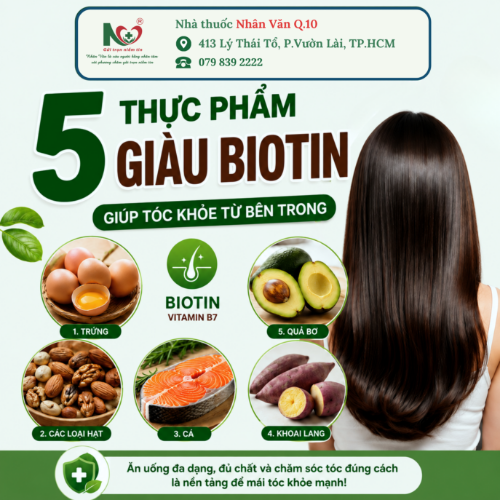 Picture for blog post 5 THỰC PHẨM GIÀU BIOTIN GIÚP TÓC KHỎE, GIẢM RỤNG HIỆU QUẢ