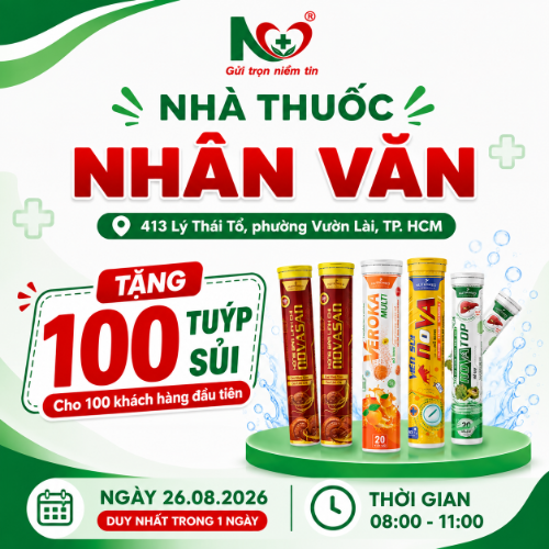 Picture for blog post NHÀ THUỐC NHÂN VĂN TRI ÂN KHÁCH HÀNG THÂN THIẾT
