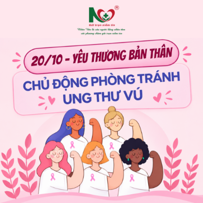 Picture for blog post 🌷 20/10 – YÊU THƯƠNG BẢN THÂN, CHỦ ĐỘNG PHÒNG TRÁNH UNG THƯ VÚ 💗